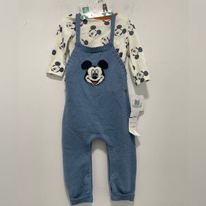 Disney Blue and White Mickey Mouse Kids Matching Set